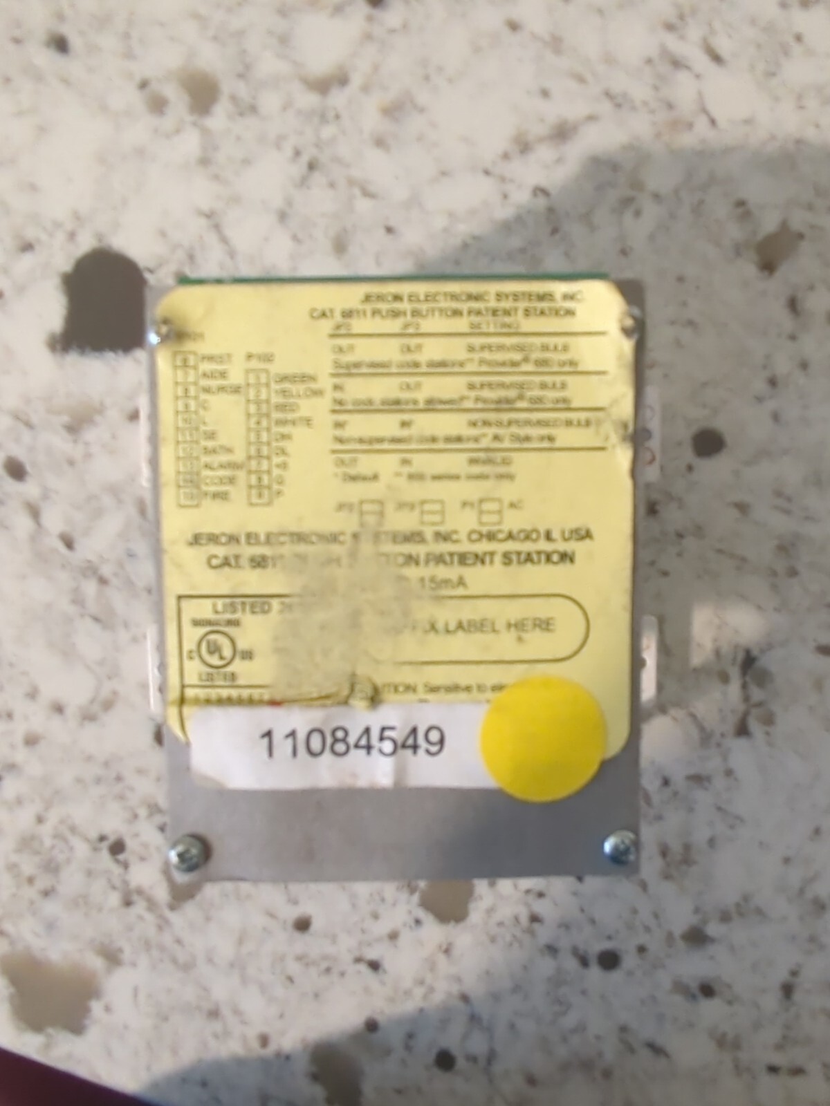 New Jeron 6811 Push Button Patient Station