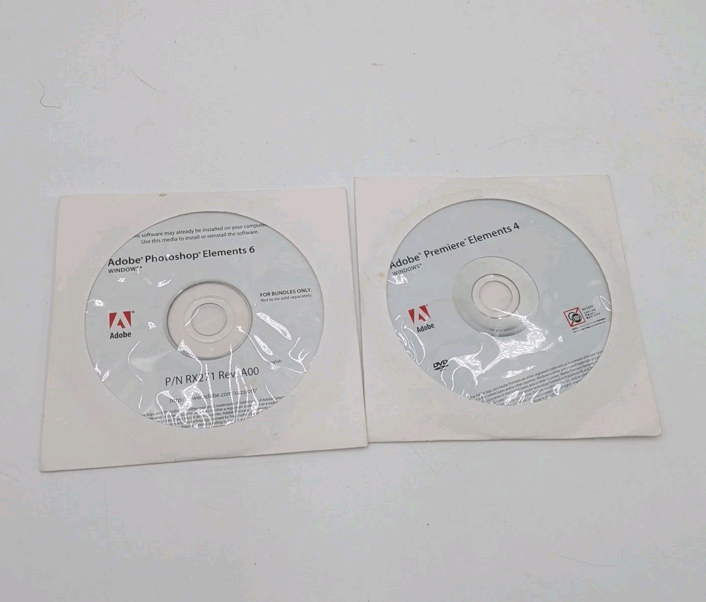 Adobe Photoshop Elements 6 + Adobe Premiere Elements 4 w/ Product Key Code OEM