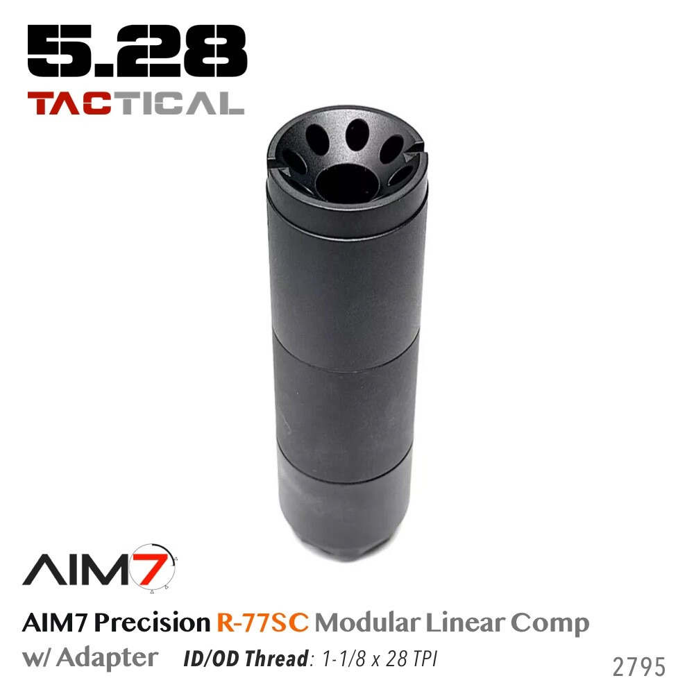 AIM7 R-77SC Modular Linear Comp Multi 223, 30CAL,9mm CNC Aluminum Black