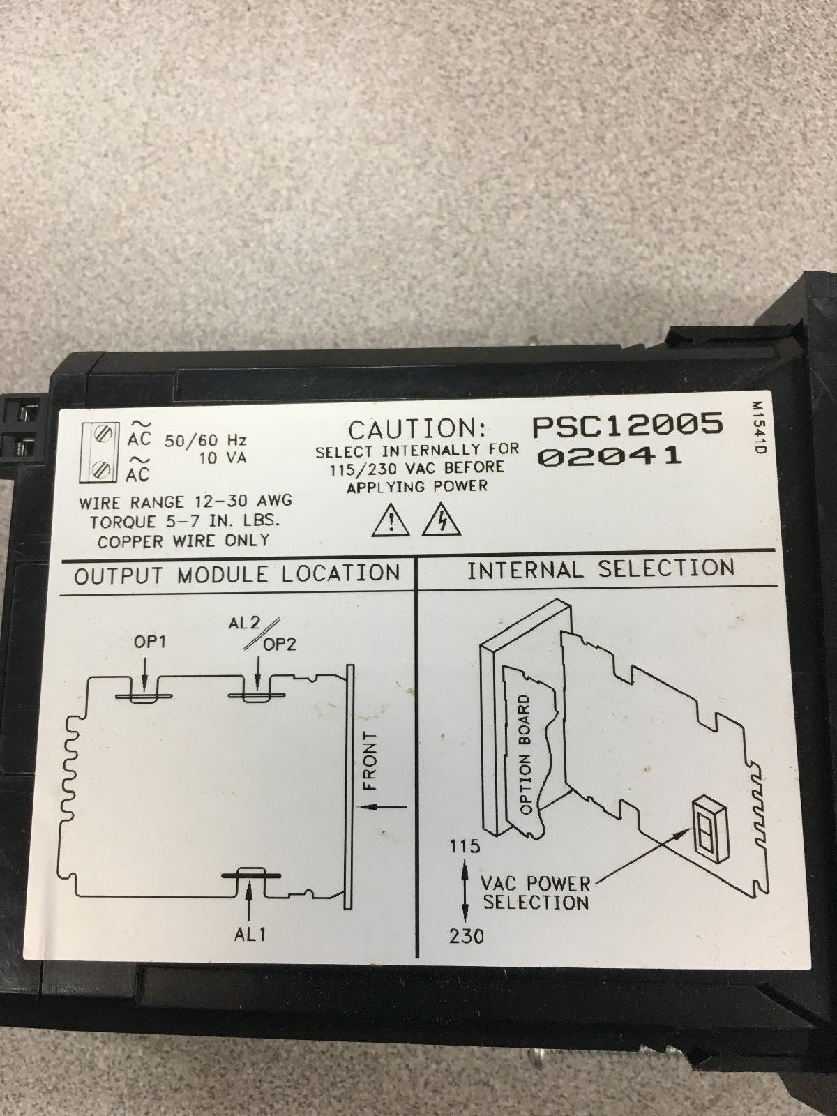 NEW NO BOX RED LION CONTROLS PANEL METER PSC12005