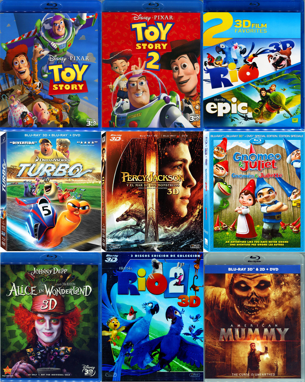 3D Blu-ray Lot Collection - 3D Bluray Movies BRAND NEW - YOU CHOOSE!