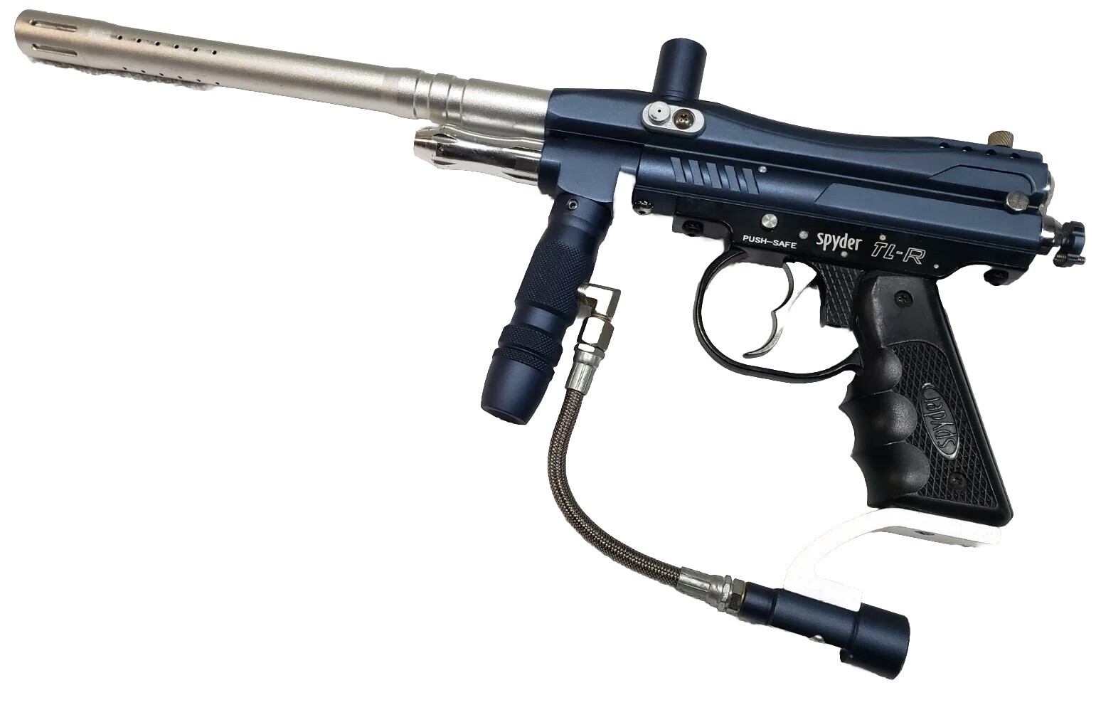 Fast Trigger Blue Spyder TLR Tournament Level Vertical Grip Paintball Gun Barrel