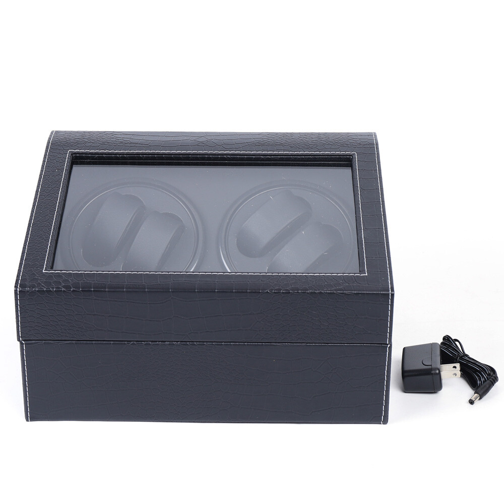 4+6 Automatic Rotation Watch Winders Display Box Storage Case Organizer Silent