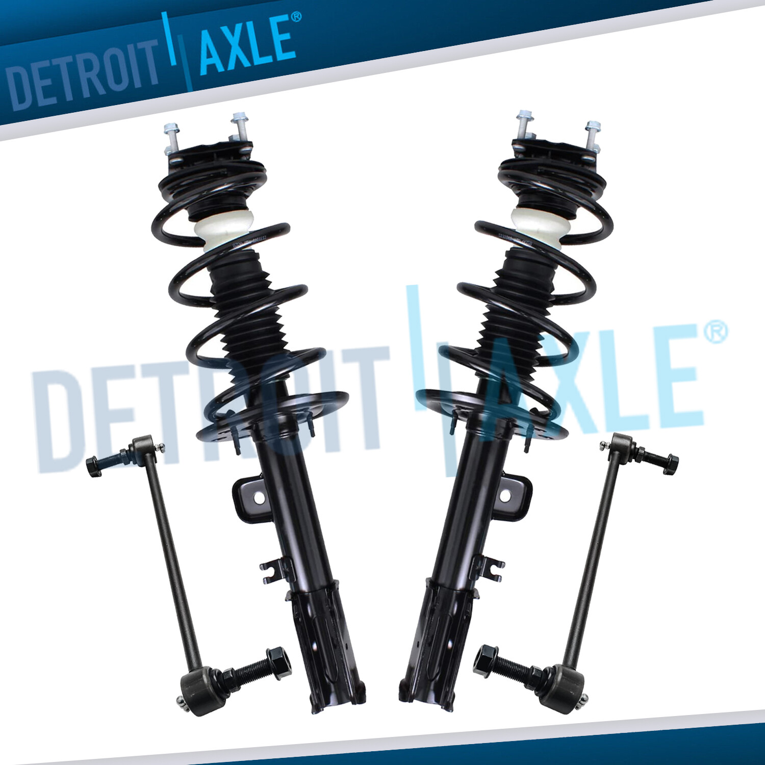 Front Struts w/ Coil Spring Assembly Sway Bar Link for 2011 - 2013 Ford Explorer