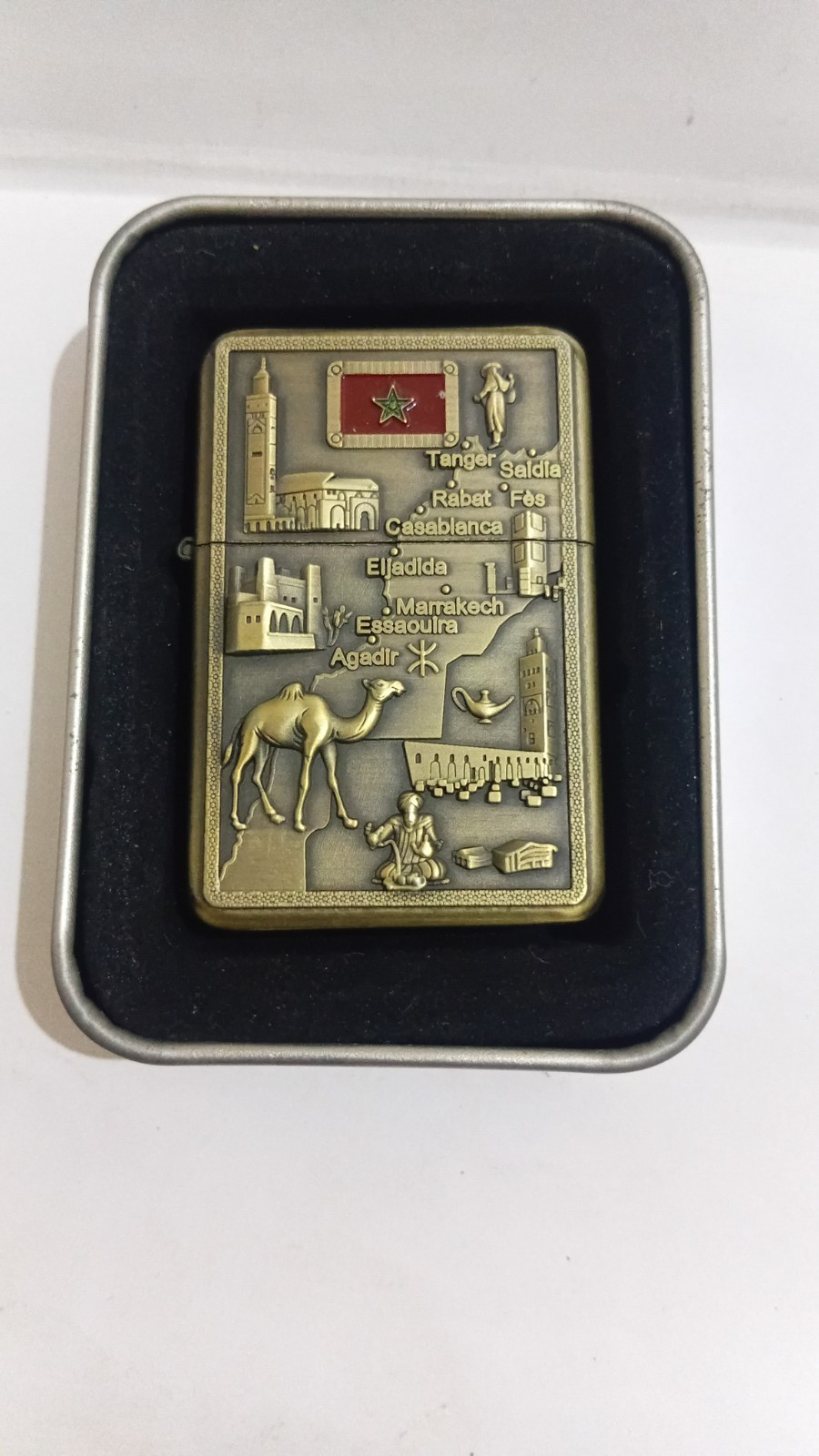 zippo lighter morocco designe African Zippo Lighter WITH BOX