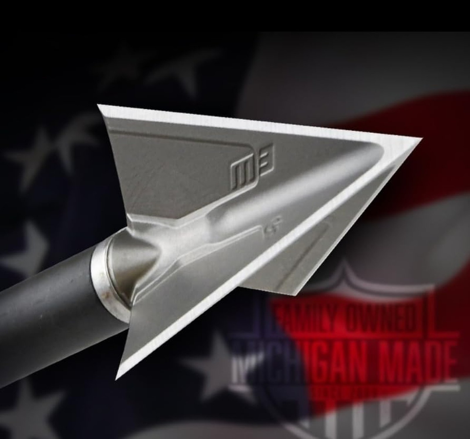 G5 Montec M3 Solid Fixed 3-Blade Broadheads, 3 Pack, Compound & Recurve