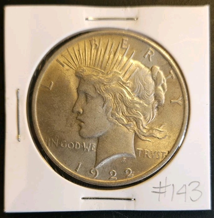 1922-S USA Silver Peace Dollar XF-40 #143