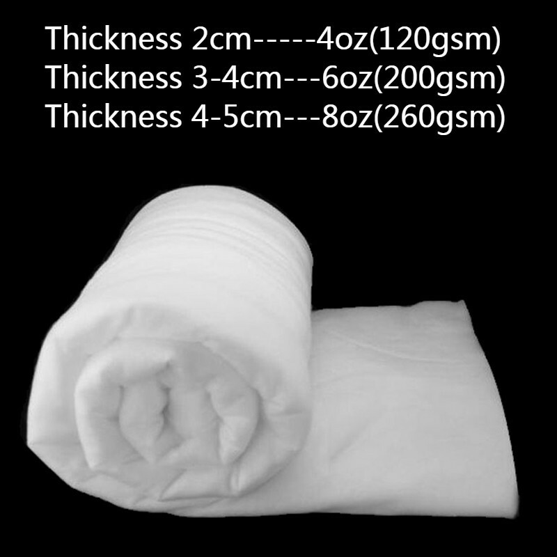 Polyester Wadding 4oz 6oz 8oz for Quilting Craft Padding Upholstery Batting Home