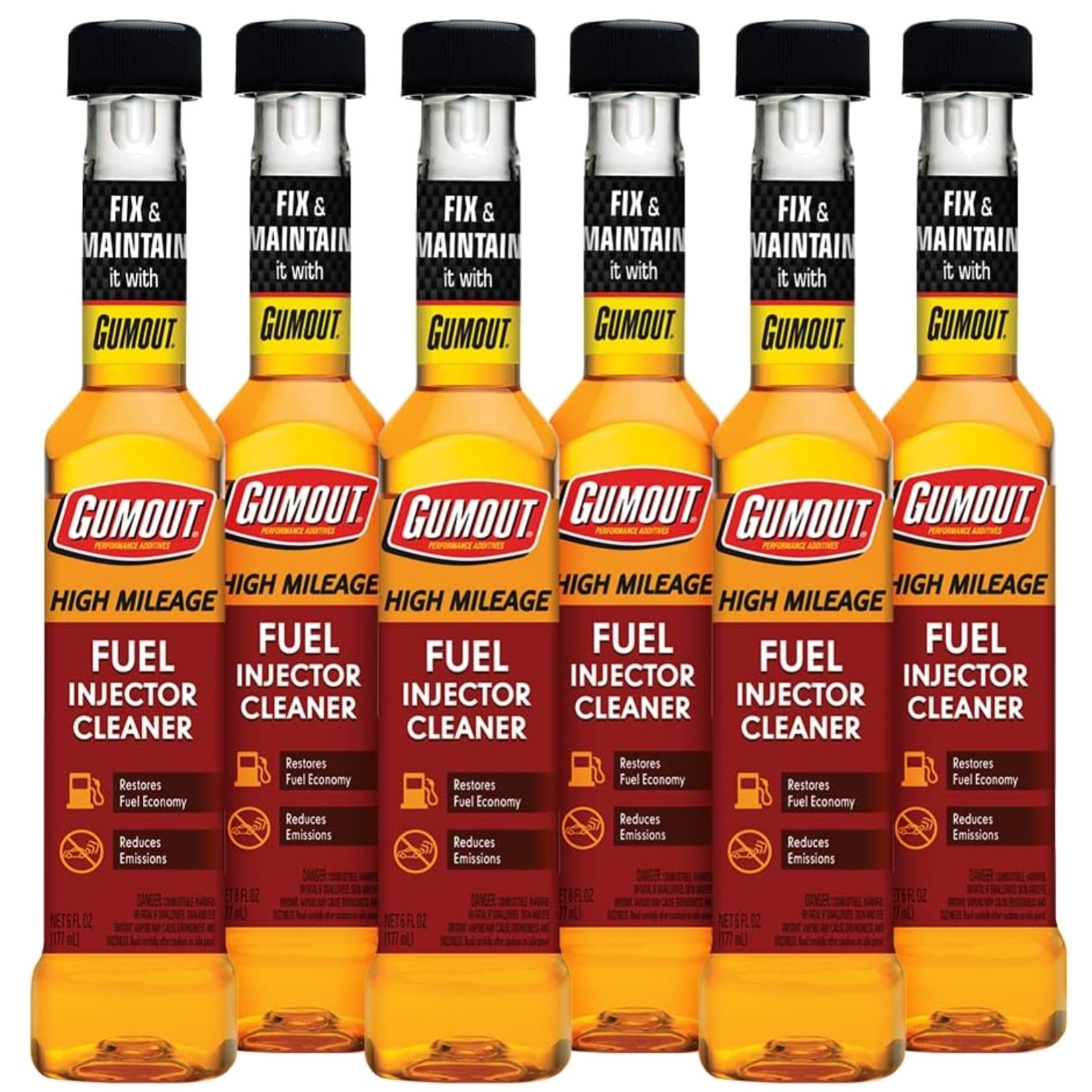 Gum out High Mileage Injector Cleaner, 6 Pack