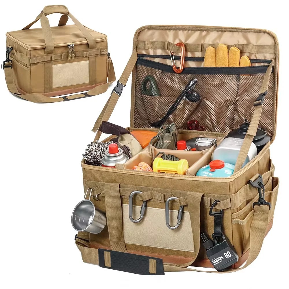 20L Camping Utensil Organizer Large Detachable Storage Bag