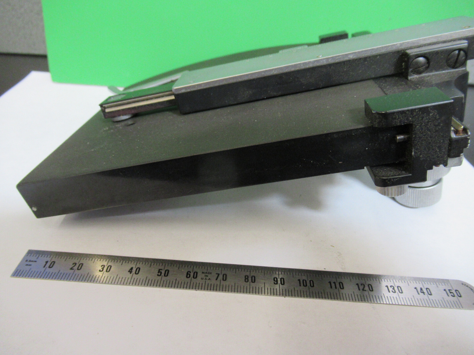 STAGE XY TABLE SPECIMEN ZEISS GERMANY MICROSCOPE PART AS PICTURED &A9-B-39