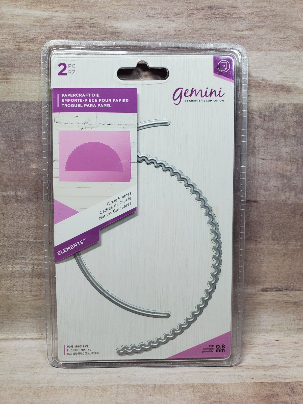 CC1 Crafters Companion Elements Circle Frames For Peek A Boo Die Sets New