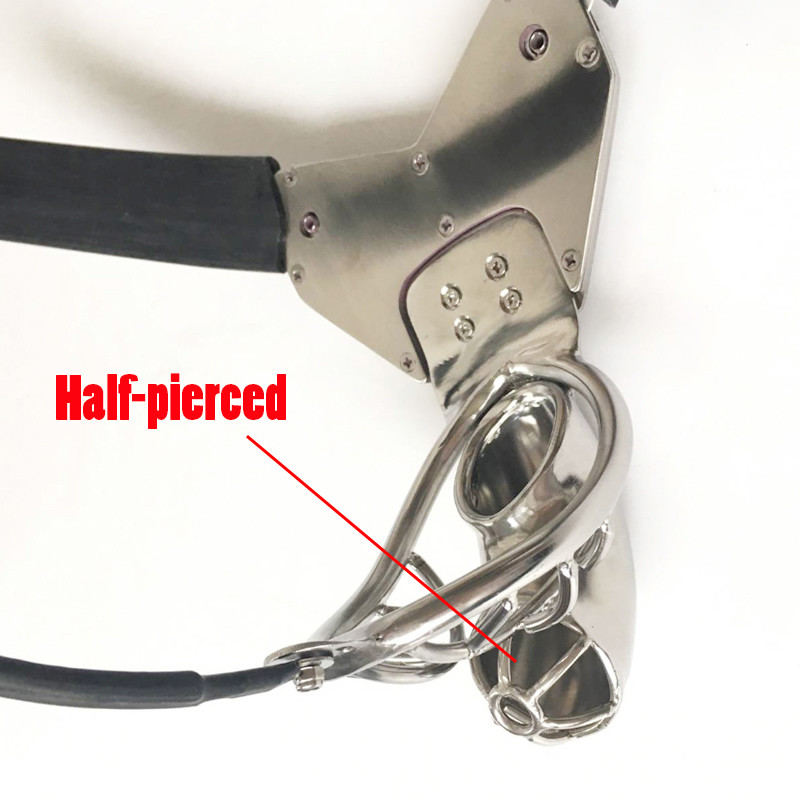 Stainless Steel Male Chastity Belt Cage Underwear Silicone Belt Pantys BDSM