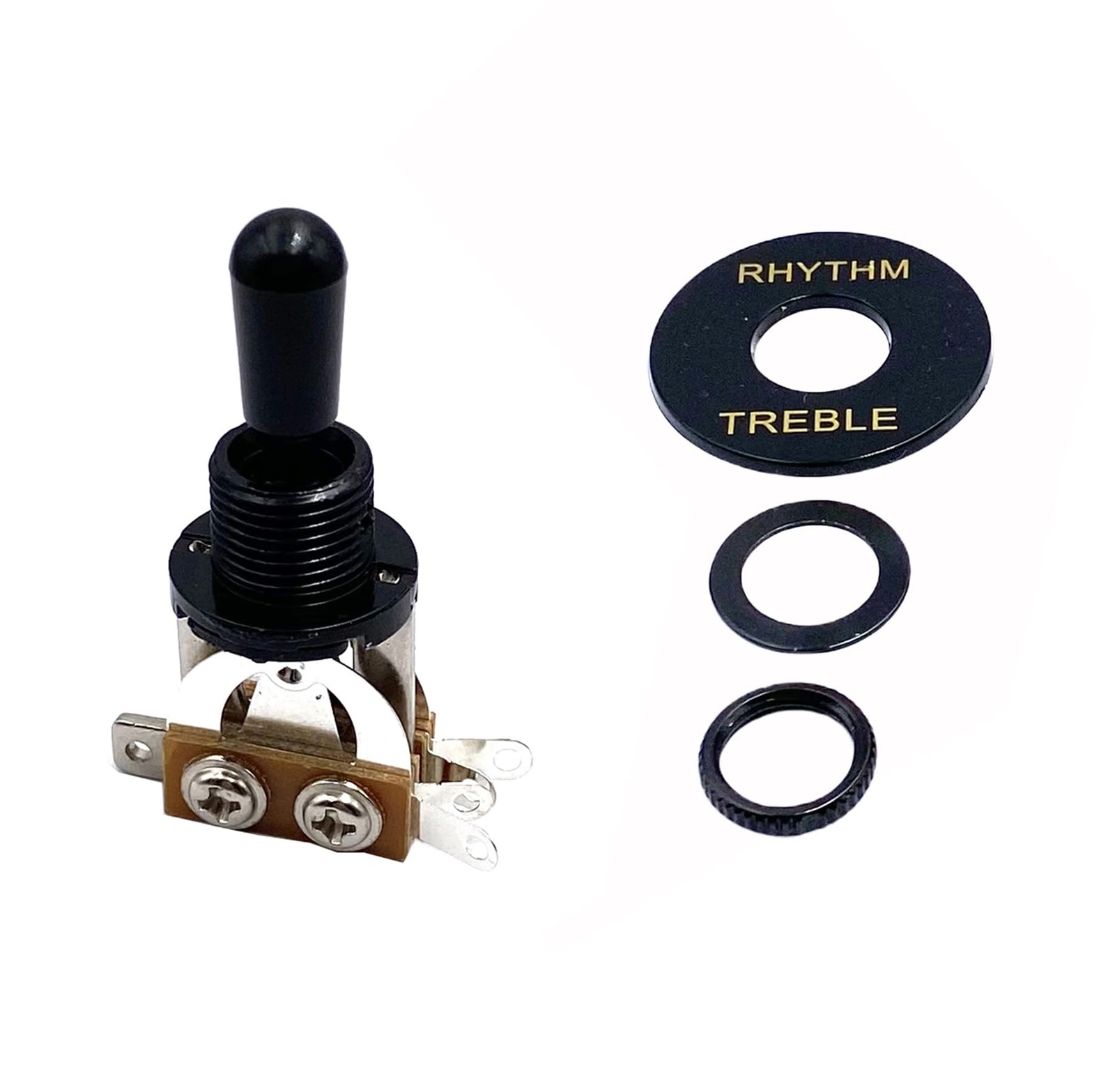 3 Packs Guitar Toggle Switches, Three-Way Position Black Toggle Switch Pickup...
