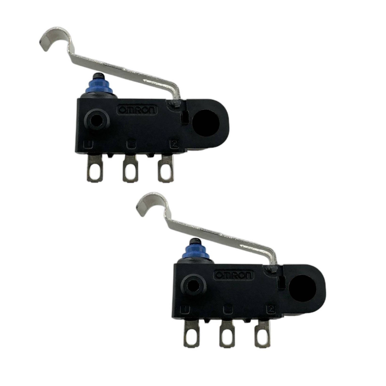 2x Omron D2HW-C271H Arc Lever 3-Pin Micro Switch Snap Action SPDT 0.1A/125VAC