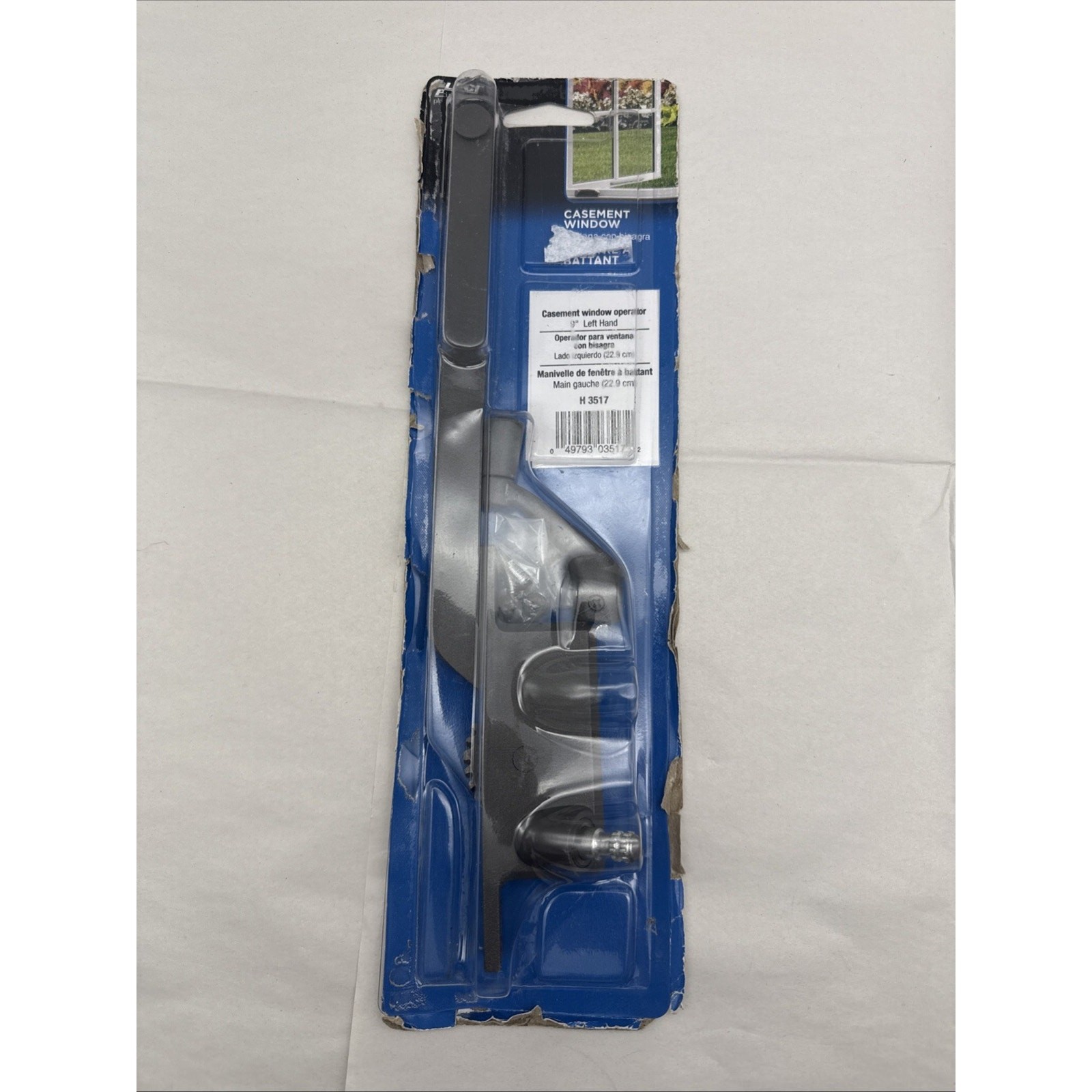 H3517 PLPCI Window Casement Operator 9" Left Hand Square Type *READ description