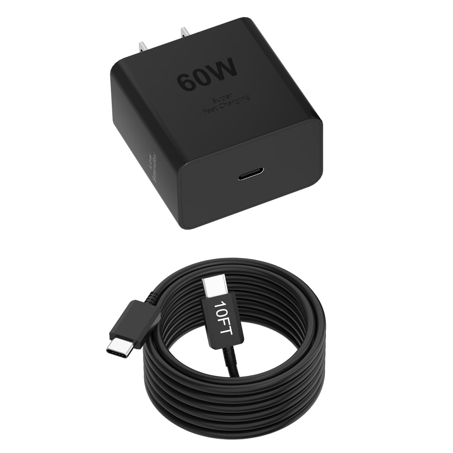 60W Super Fast Charger For Samsung Galaxy S26 S25 S24 Ultra Type C USB C Cable