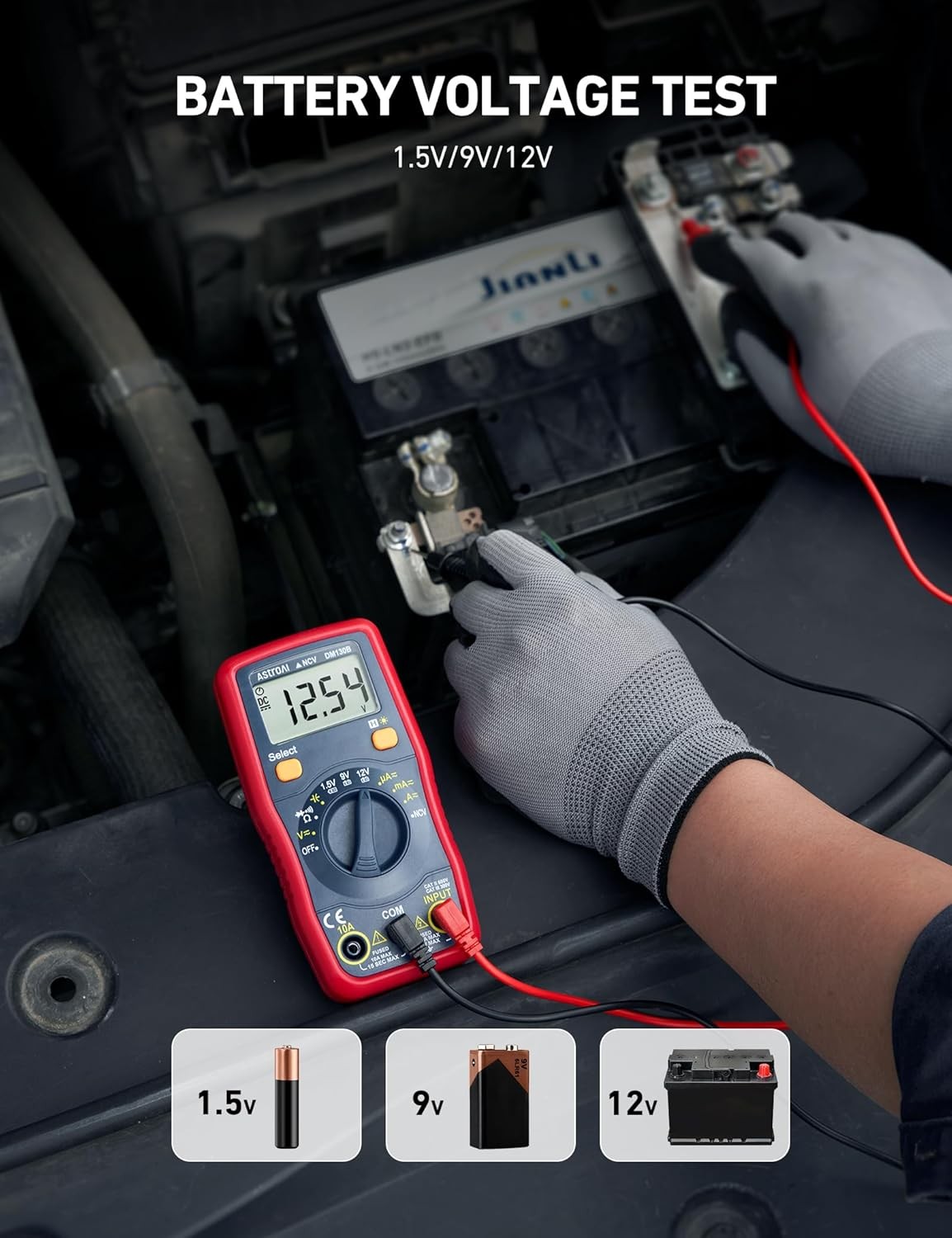 DMM with Large LCD, Data Hold, NCV Function, Kickstand