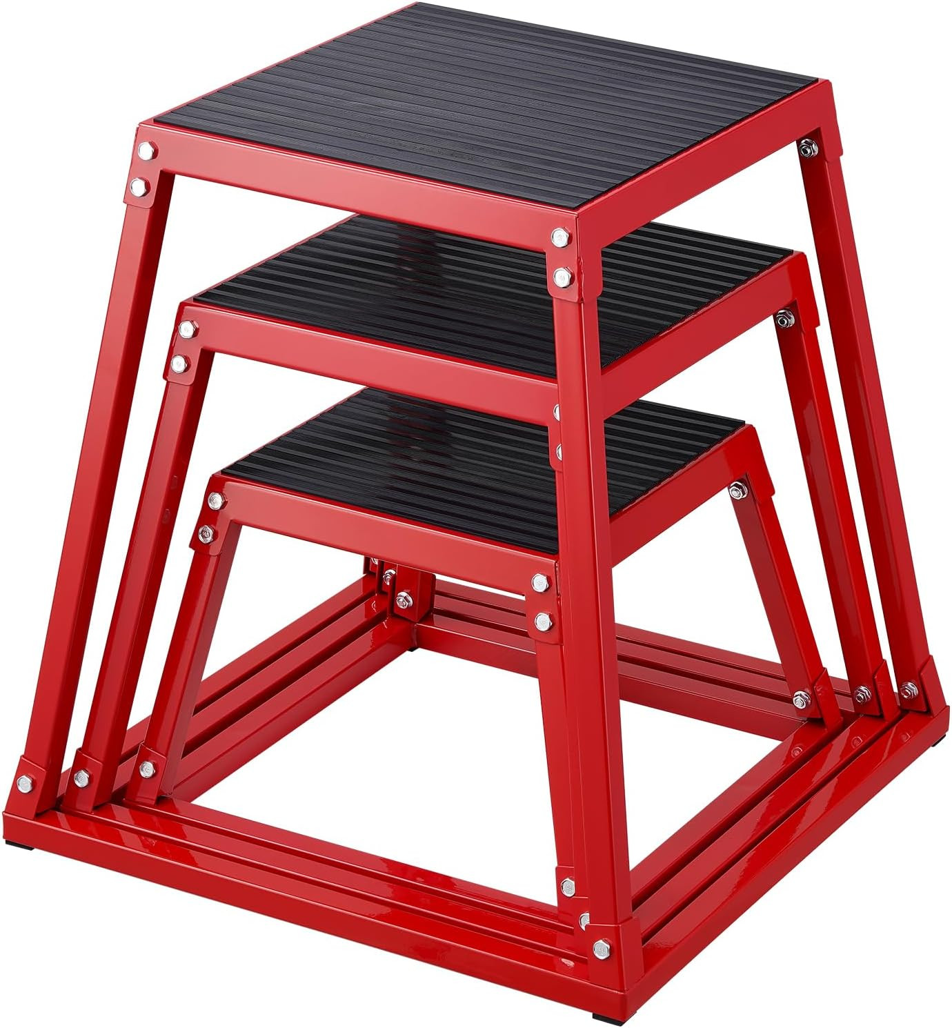 Plyometric Jump Box, 18 Inch Plyo Box, Steel Plyometric Platform and Jumping Agi