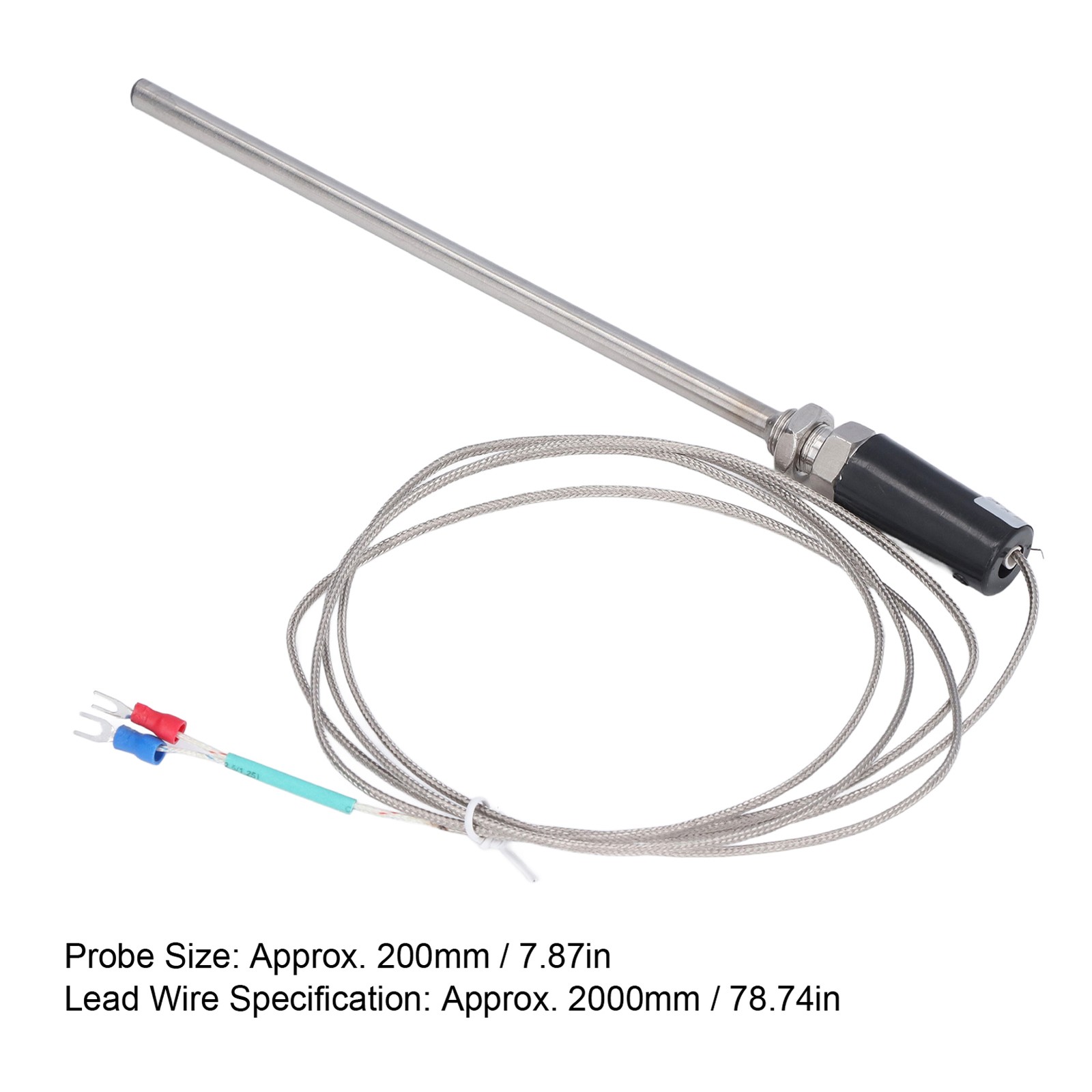 K-Type Thermocouple Ground Shielded Wire Temperature Sensor Probe 0-800℃ Part