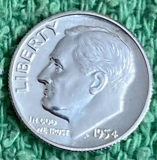 1954  SILVER **PROOF**  ROOSEVELT DIME - NICE COIN - L@@K AT PICTURES!!!!!