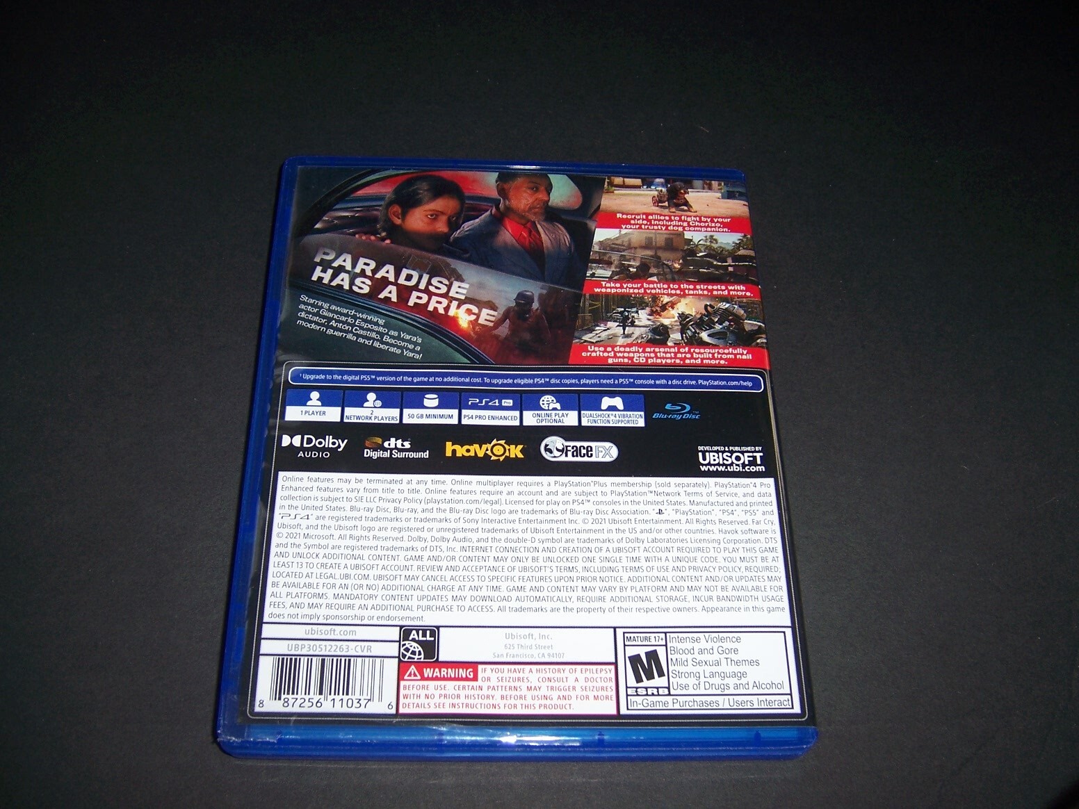Original Box Case Replacement ONLY Sony PlayStation 4 PS4 FARCRY 6