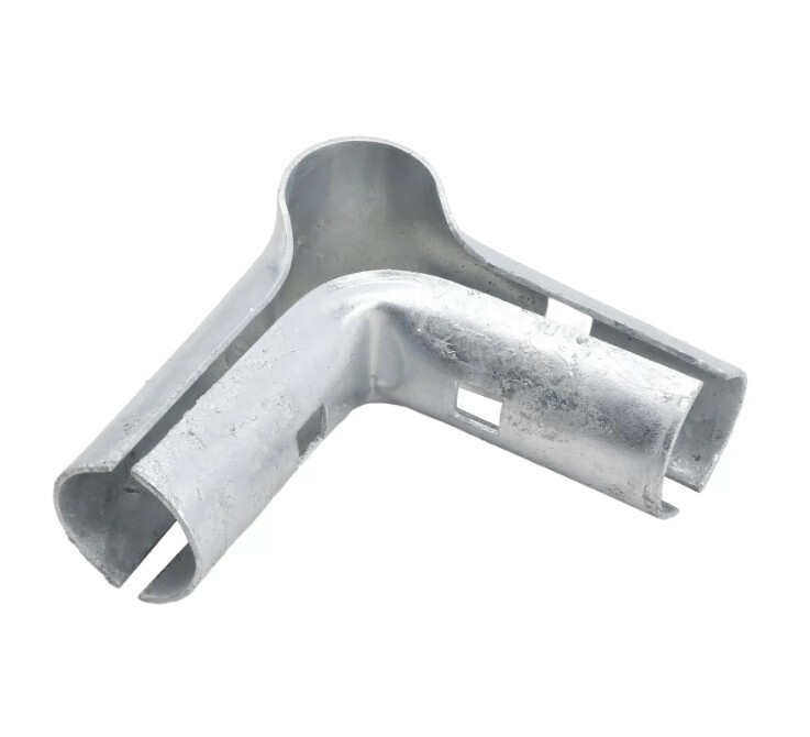 Chain Link 1 3/8" x 1 3/8" Corner Line Rail Clamp Galvanized Steel (Pack of 4)