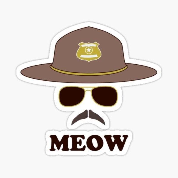 Super Troopers, Meow, Vinyl Die Cut Sticker