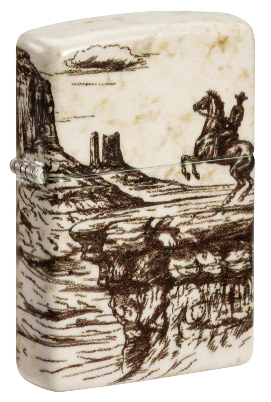 Zippo Wild West Scene Design 540 Color Windproof Pocket Lighter, 48518