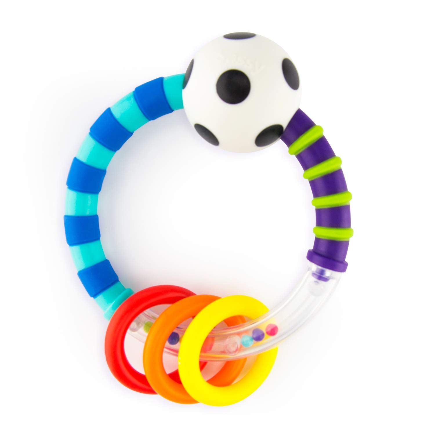 Sassy Ring Rattle | Developmental Baby Toy 1 Count (Pack of 1),