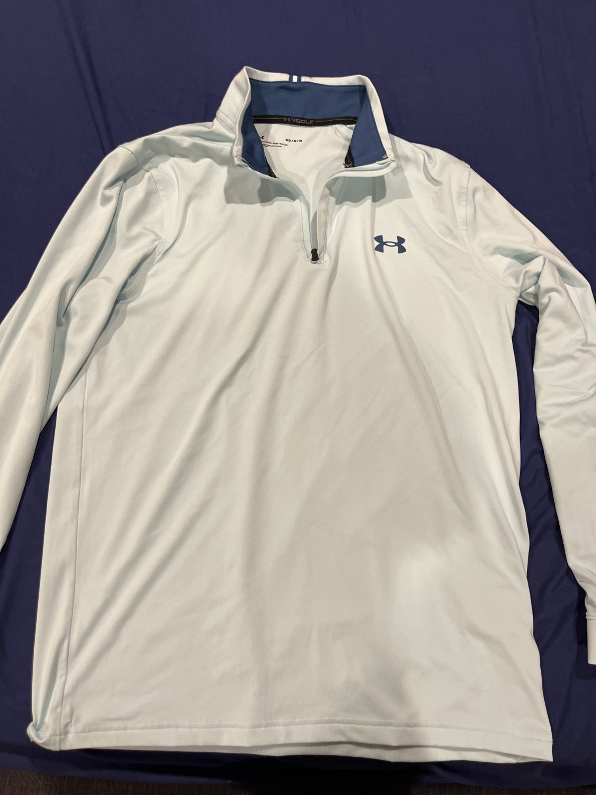 Men's Under Armour Quarter Zip Golf Size M Excellent Condition