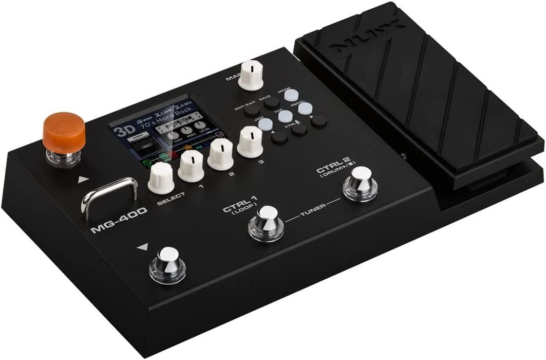 NU-X MG-400 Electric Guitar Multi Effects Pedal, Amp Modeling, 512 samples IR