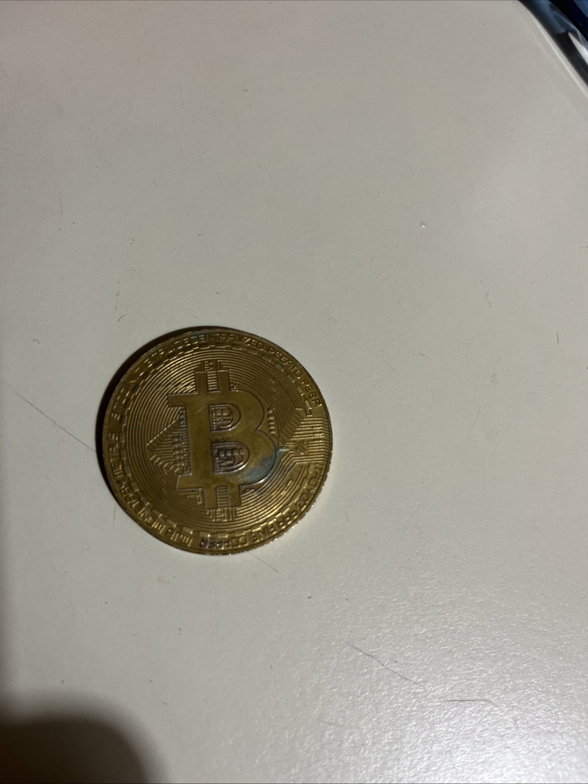 Gold Coin Bitcoin Commemorative Collectors  Coin