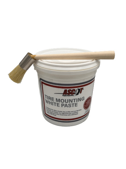 ASCOT 2146 WHITE TIRE MOUNTING EURO PASTE 8 POUND RUST INHIBITOR WITH BRUSH