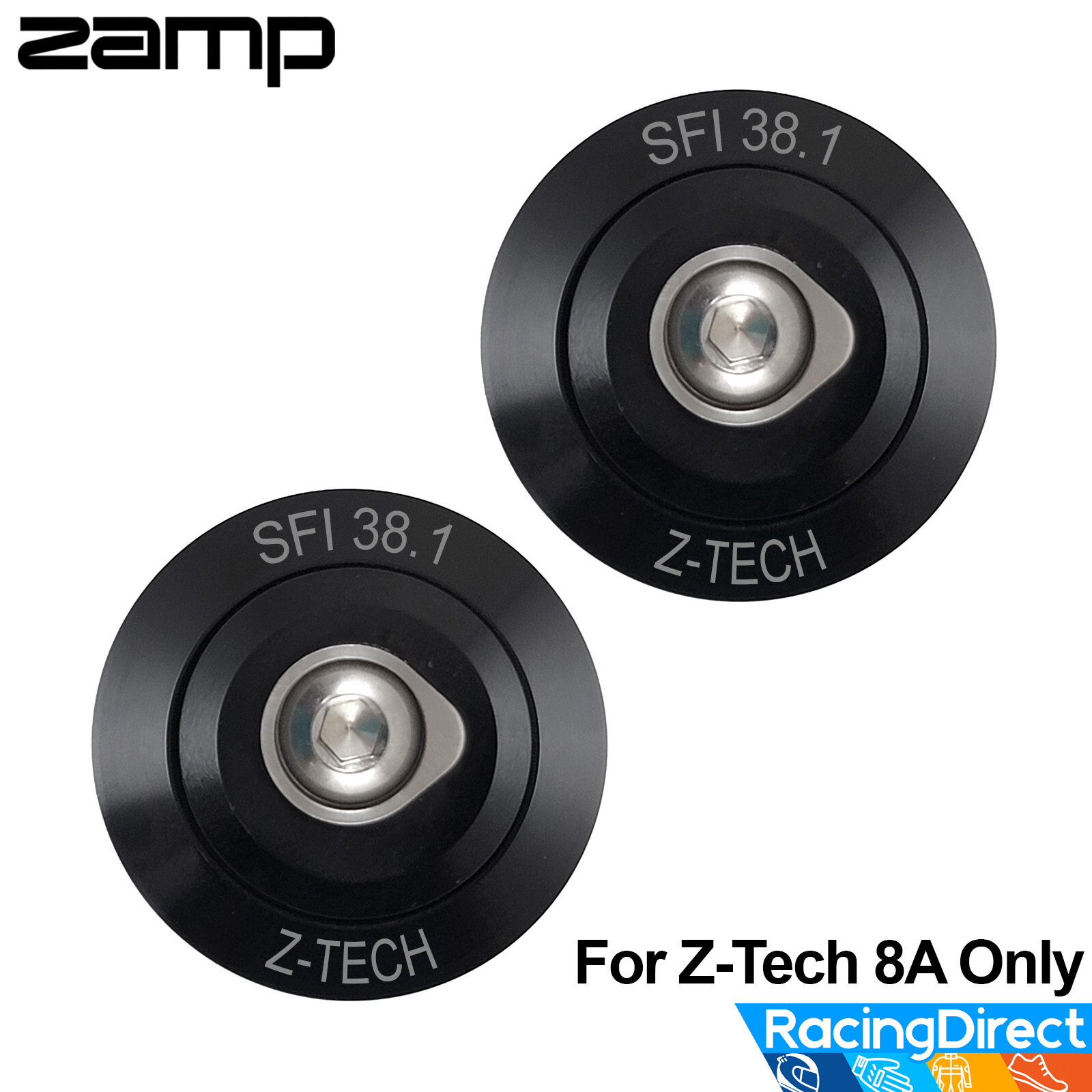 ZAMP Z-Tech Series 8A Helmet Anchor Post Kit - Black - NZHC008A - For 8A Only