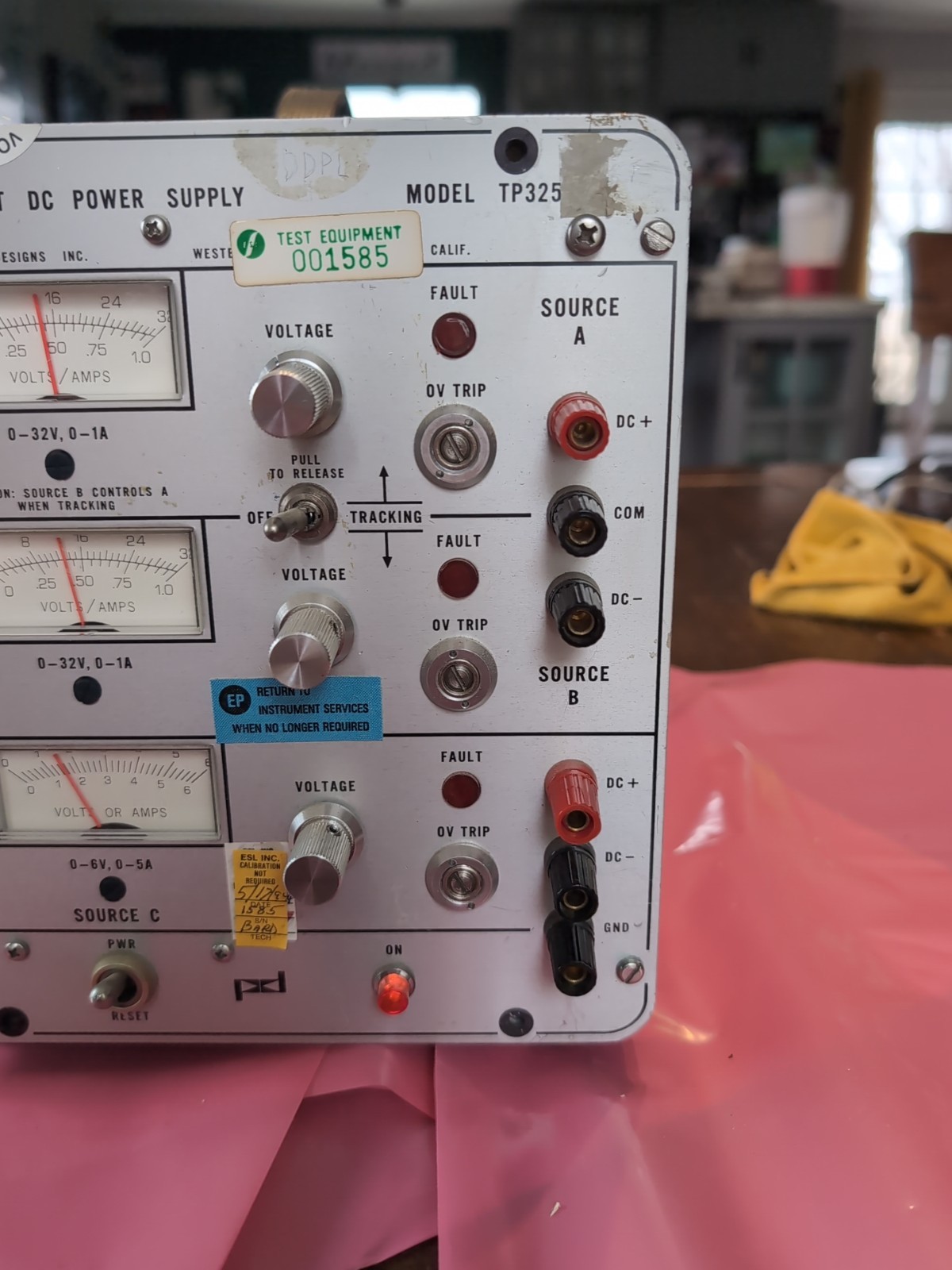 Triple Output DC Power Supply Model TP330