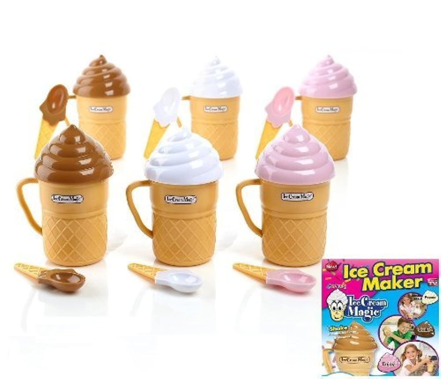 Ice Cream Magic Personal Maker (6 Pack - Each Color of 6, Tan