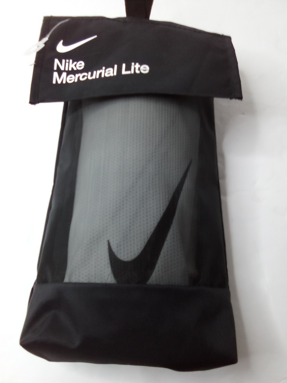 NEW Nike Mercurial Lite Shin Guard Soccer White Clear  - SIZE 7 Inch Long