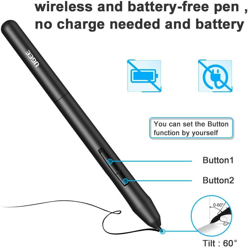 Drawing Tablet Graphics, M708 V2 Upgrade Pc&Computer&Android Device,10X6