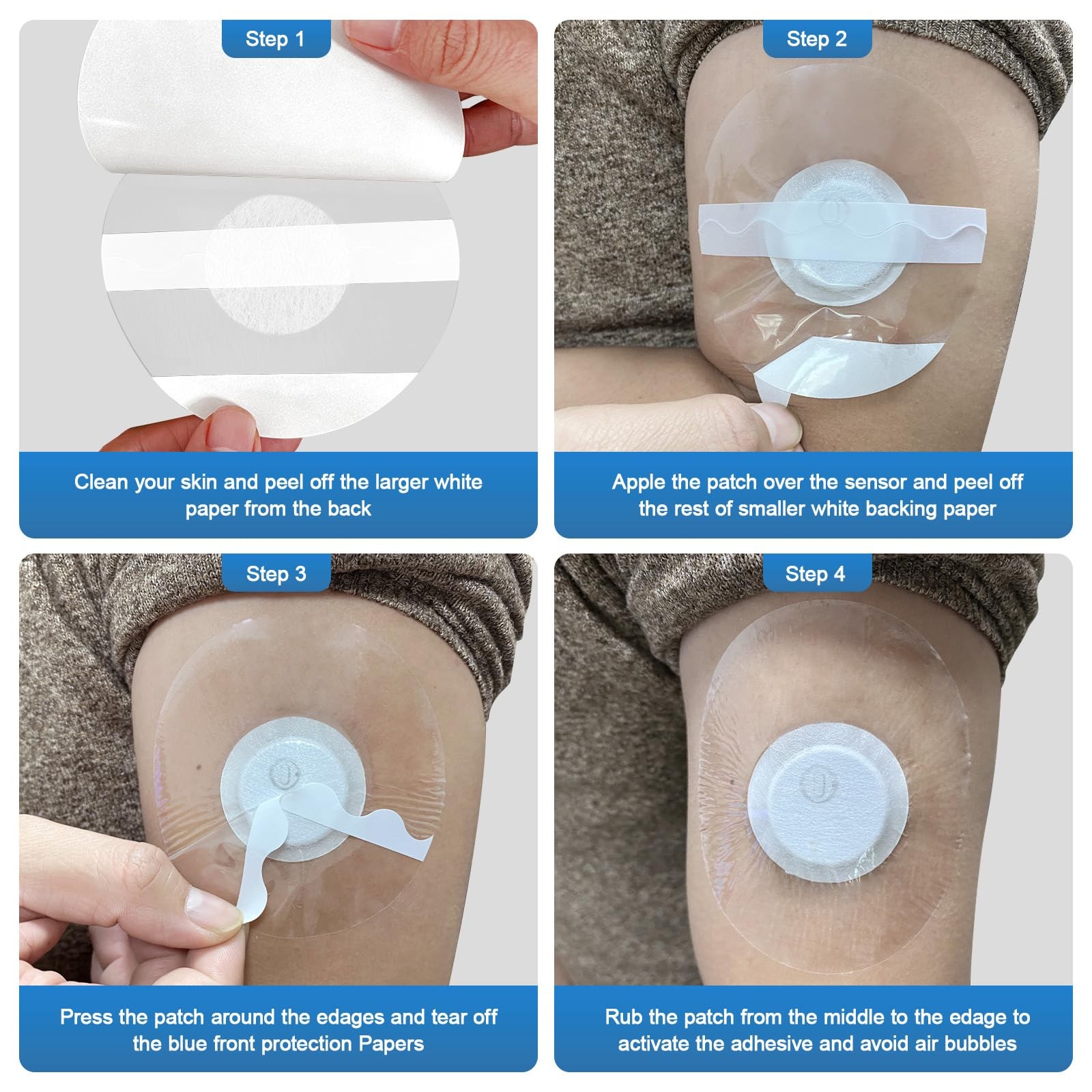 libre 3 plus sensor covers waterproof-40 Pack 40 Pack, For Libre 3,white