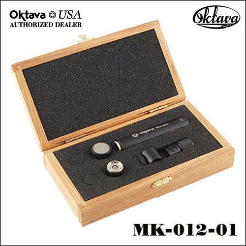 Oktava MK-012-01 HyperCardioid Capsule Mic Kit - Black - New - Wood Jewelers Box