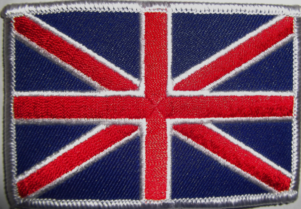 MOTORCYCLE VEST PATCH - GREAT BRITAIN UNION JACK FLAG PATCH - ENGLISH