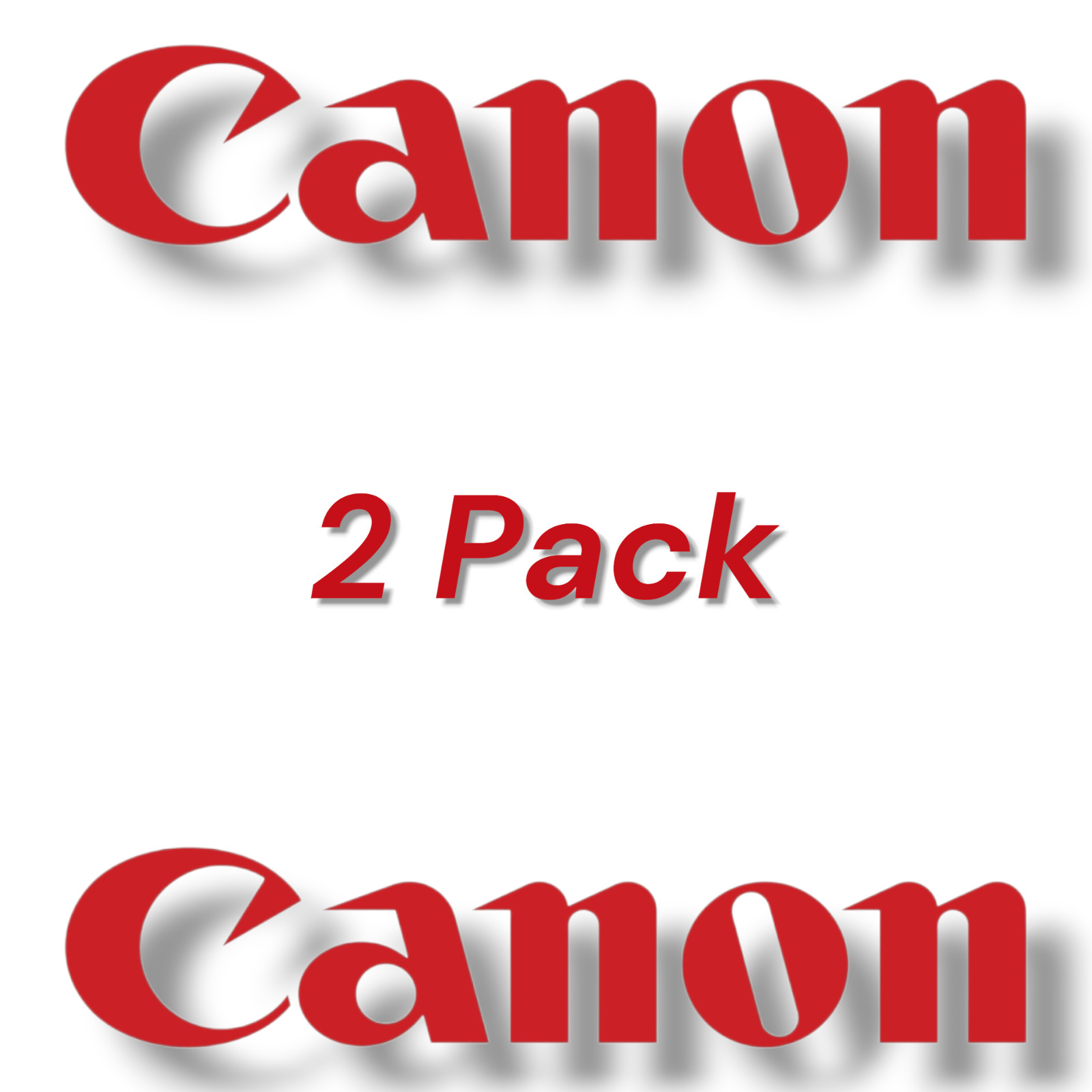 Canon Decal 2 Pack Set - High Quality Vinyl Sticker - Waterproof 2” or 4”