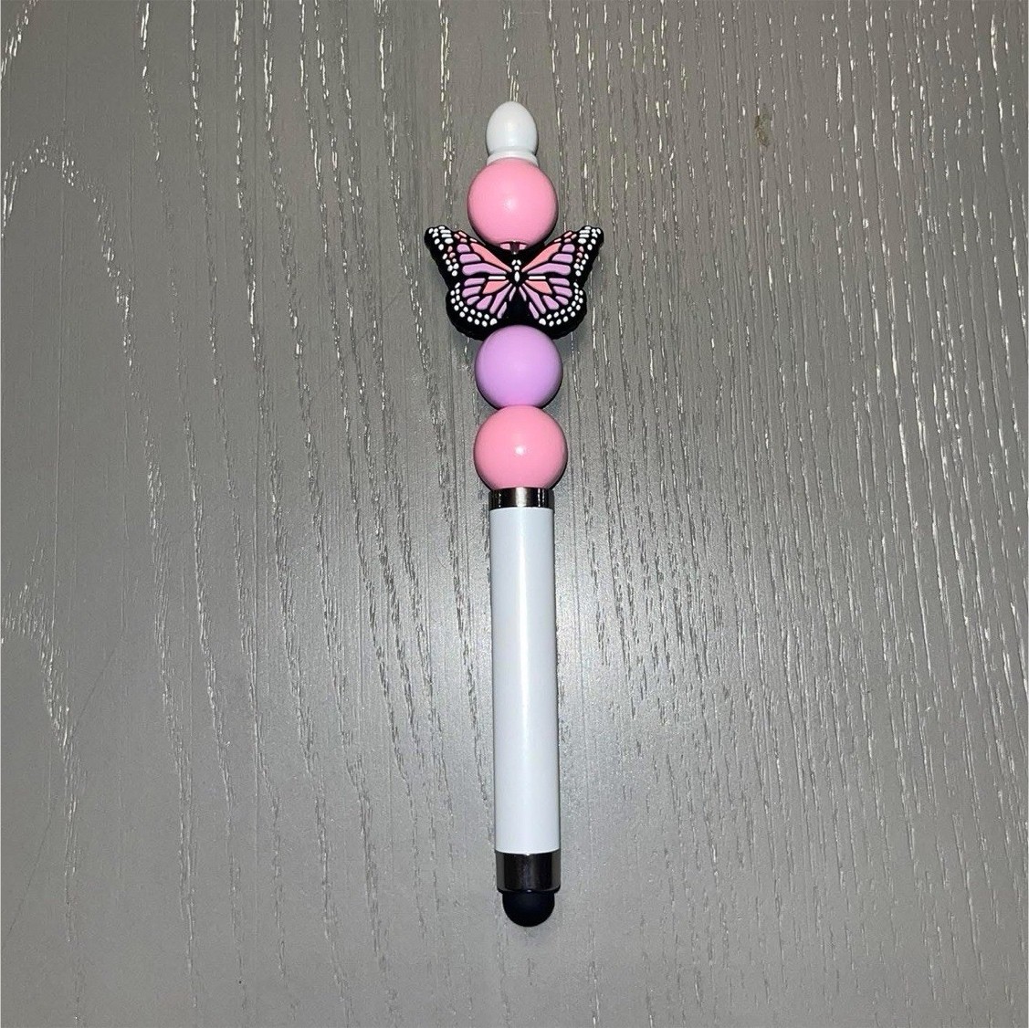 Butterfly Stylus - Pink and Purple - Handmade - NEW