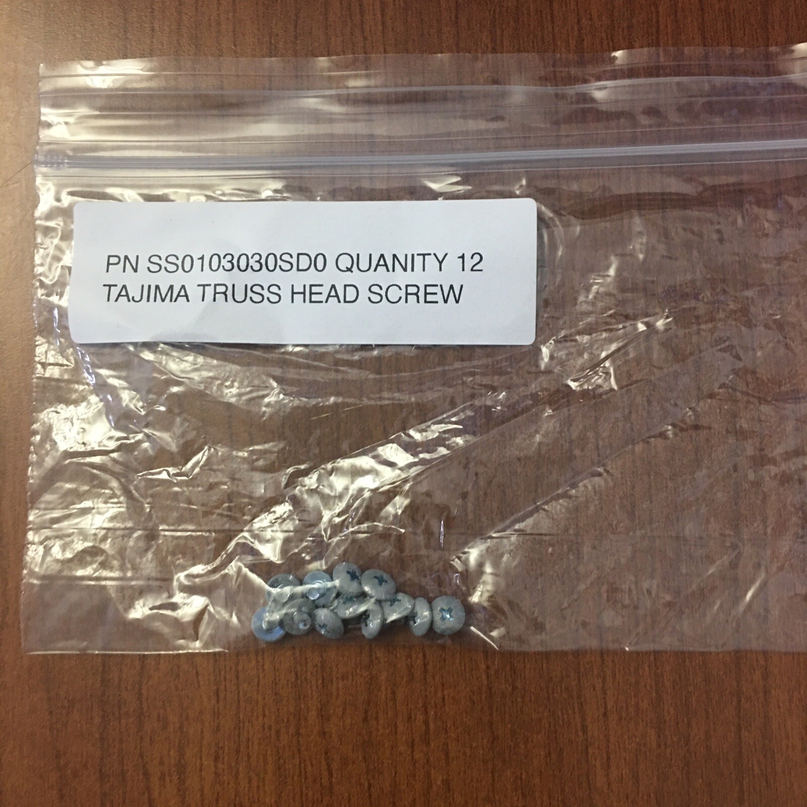 Tajima SS0103030SD0 Truss Head Screw Lot Of 12