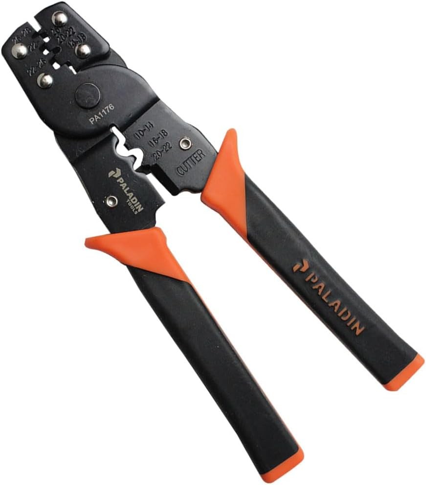 Paladin Tools PA1176 PRO-GRIP Electrical Terminal Crimper - Multi-Purpose Crimpi