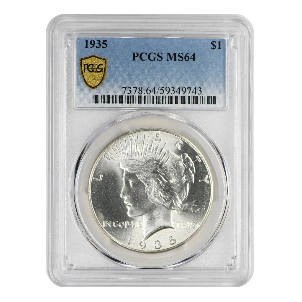 1935 Peace Dollar PCGS MS-64