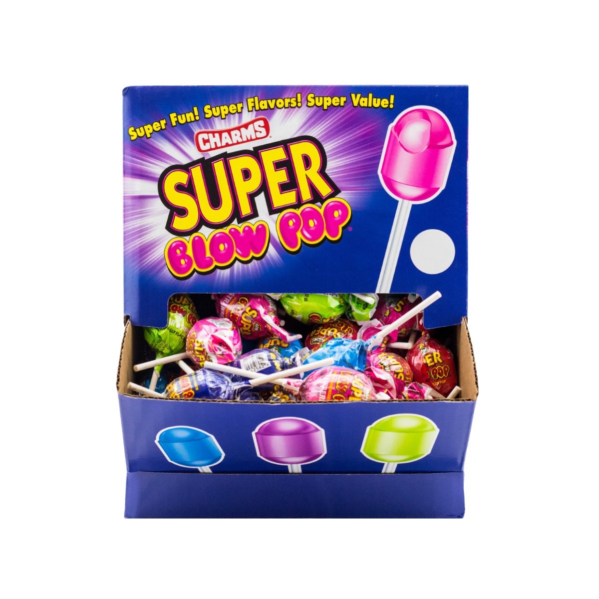 Charms Blow Pops Super , 7.69 Pounds, 100 Count