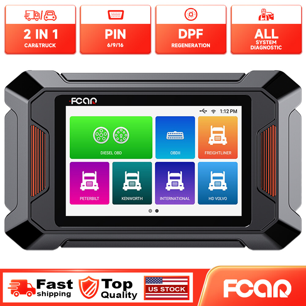 FCAR F801 Diesel Heavy Duty Truck OBD2 Diagnostic Scanner DPF Regen All System