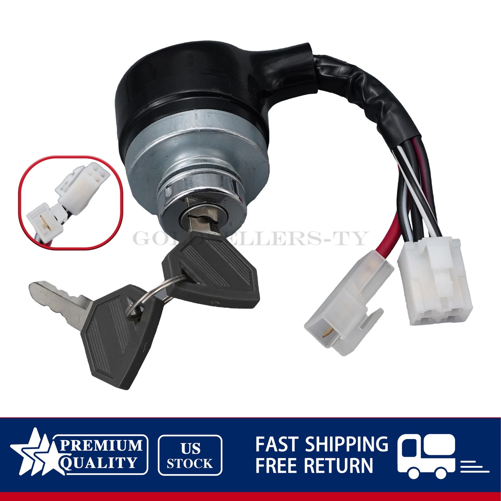 For John Deere Tractor 770 870 970 1070 790 990 4005 Ignition Switch AM876787 US